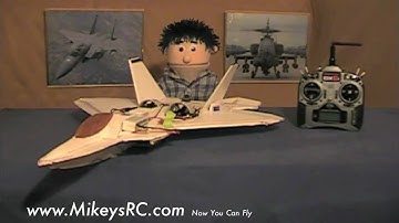 RC F-22 Raptor Scratch Built Twin thrust vectoring EDFJet ducted fan