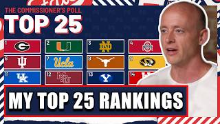 Commissioner's Poll Week 7 - Josh Pate's Top 25 Rankings