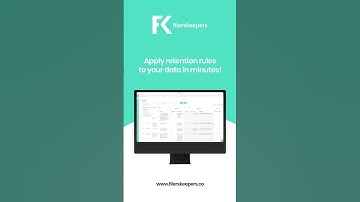 Apply retention rules to your data - in minutes
