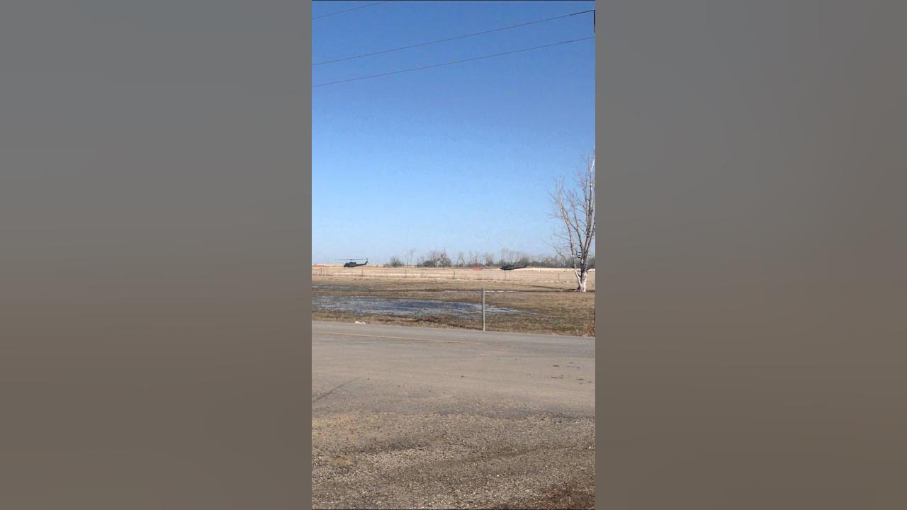 Hueys practicing take off and landing in Bowbells, ND YouTube
