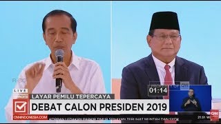 Full Debat Kedua Capres 2019, Joko Widodo dan Prabowo Subianto