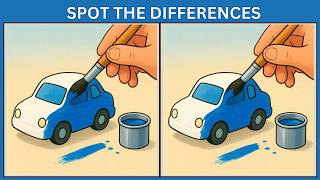 Spot the 3 Differences | 10 Brain Teasers to Test Your IQ  🔍