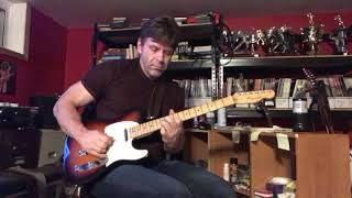 Video thumbnail of "John demonstrates the solo from The Eagles “Peaceful Easy Feeling” with his B - Bender Telecaster"