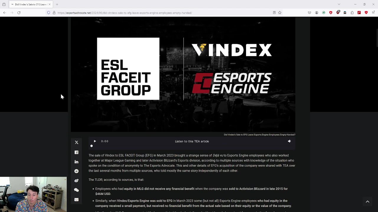Legal Legends Episode 1: Option Grant Treatment in Exit Events (ESL Acquires Vindex)