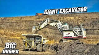 THE JUMBO ONE IS HERE // GIANT EXCAVATOR AND BIG DUMP TRUCK ON THE MINING