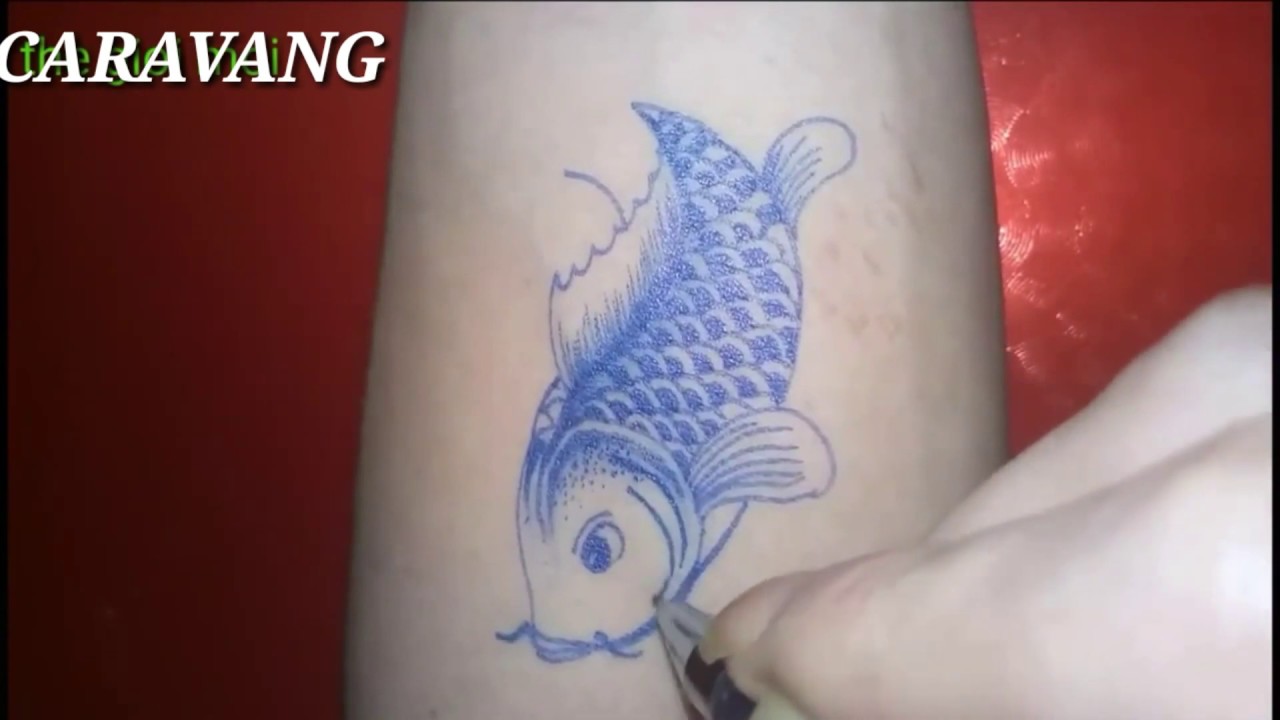 Sketsa tato  ikan  koi  YouTube
