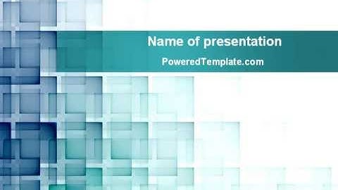 Abstract Geometric Pattern PowerPoint Template by PoweredTemplate.com