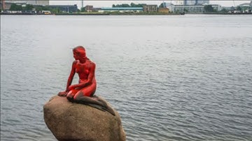 Tin nhanh Quốc tế: Tượng nàng tiên cá ở Đan Mạch lại bị phá hoại