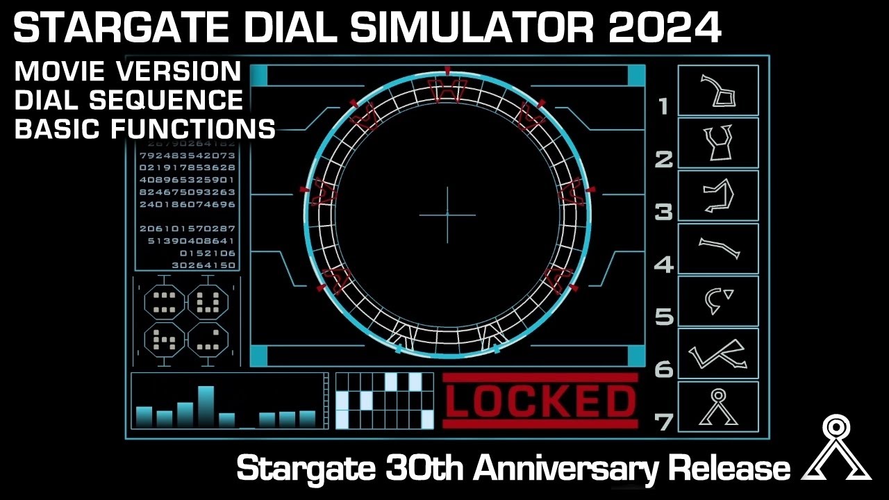 Stargate Dial Simulator 2024 - Movie Version - Dial Sequence & Basic ...
