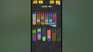 #new Water Color Sort Puzzle level 484 #WaterColorSortPuzzle #game #games