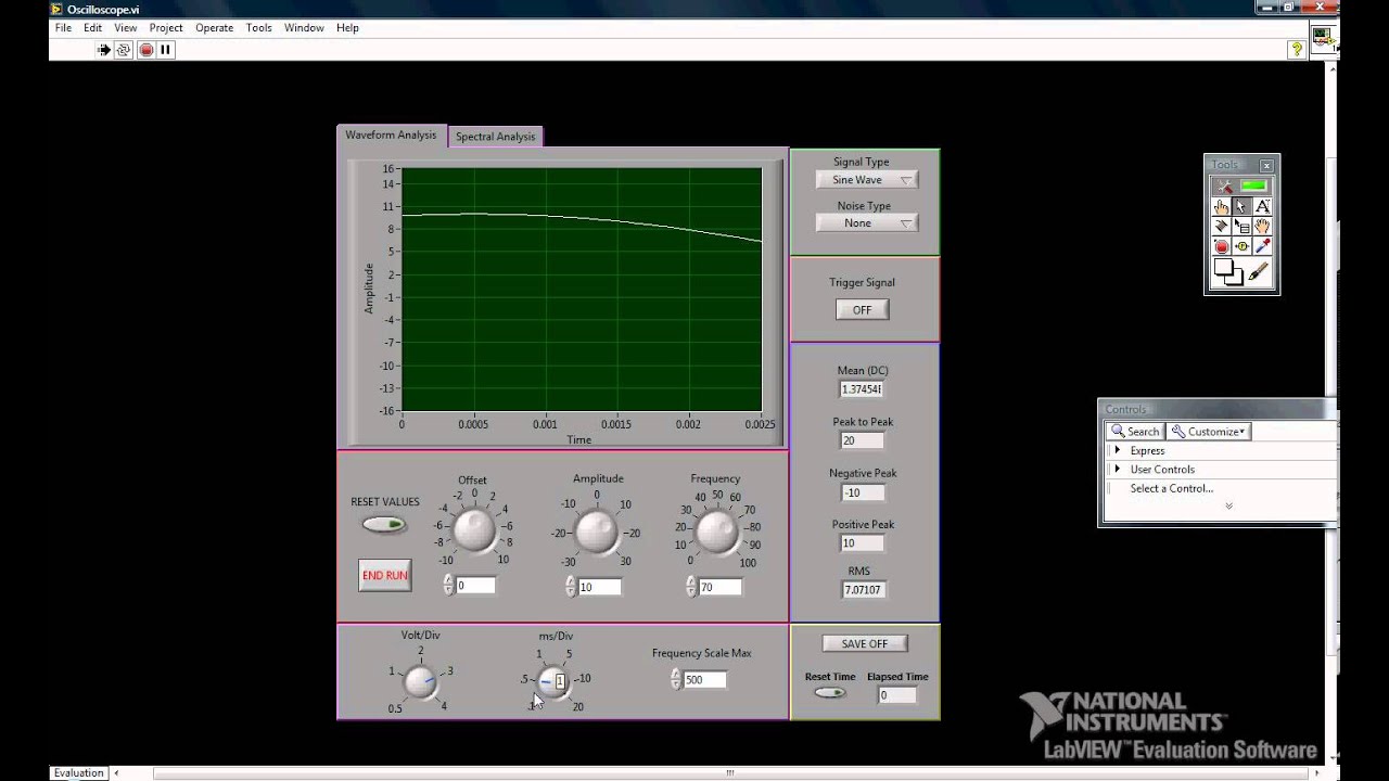 oscilloscope demo YouTube