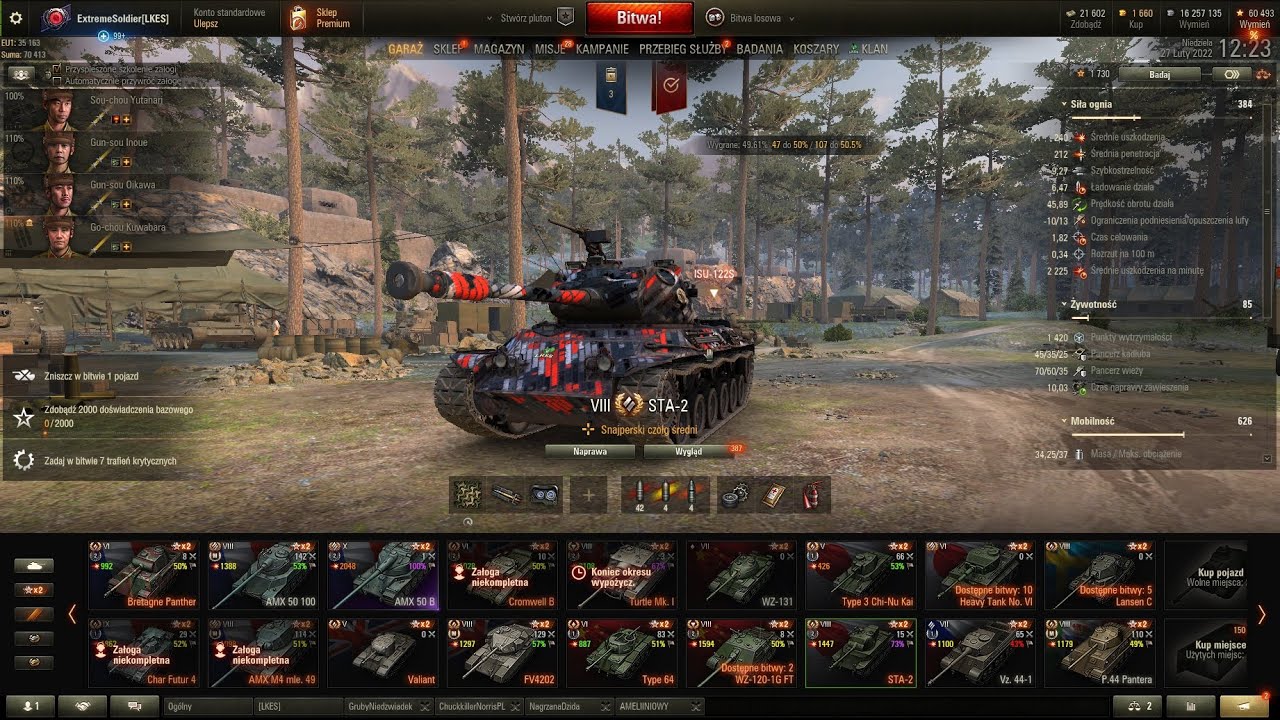 Worlds Of Tanks-Konto Premium ! coś tam gramy :) - YouTube