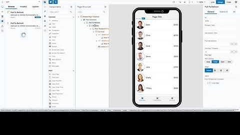 Pull To Refresh Behavior with Visual Builder