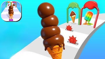 Stacky Ice Cream Runner Gameplay – Crazy Ice Cream Stacks & Epic Runs