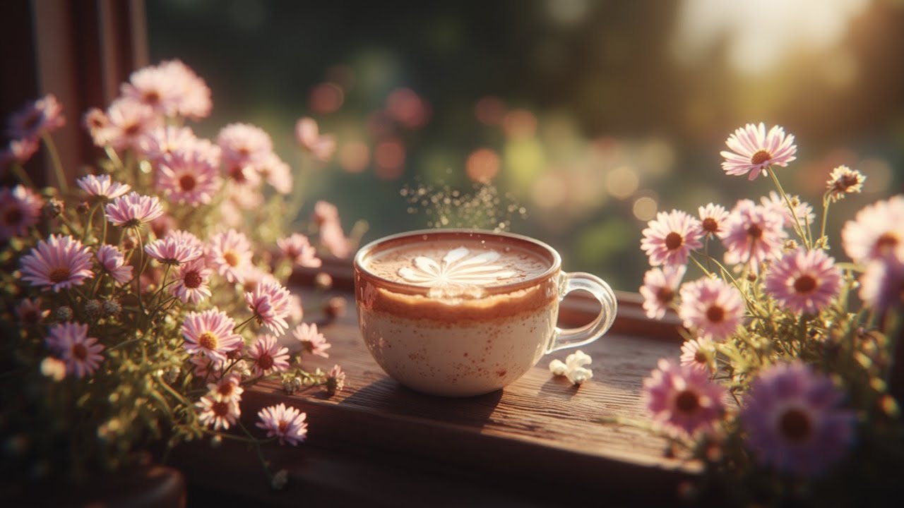 Расслабляющий Весенний Джаз для Атмосферы Кофейни | Нежные Инструментальные Мелодии