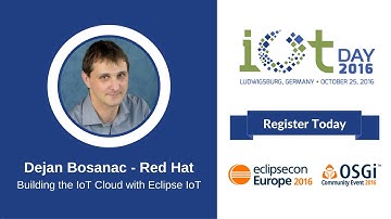 Interview w/Dejan Bosanac (Red Hat) - IoT Day @ EclipseCon Europe Speaker