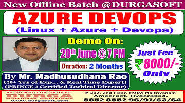 AZURE DEVOPS Offline Training @ DURGASOFT