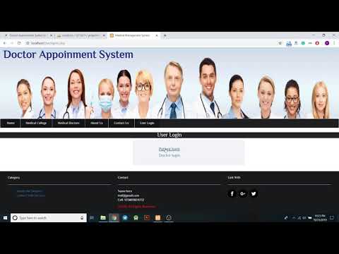 Doctor Appointment System In PHP With Source Code | Source Code & Projects