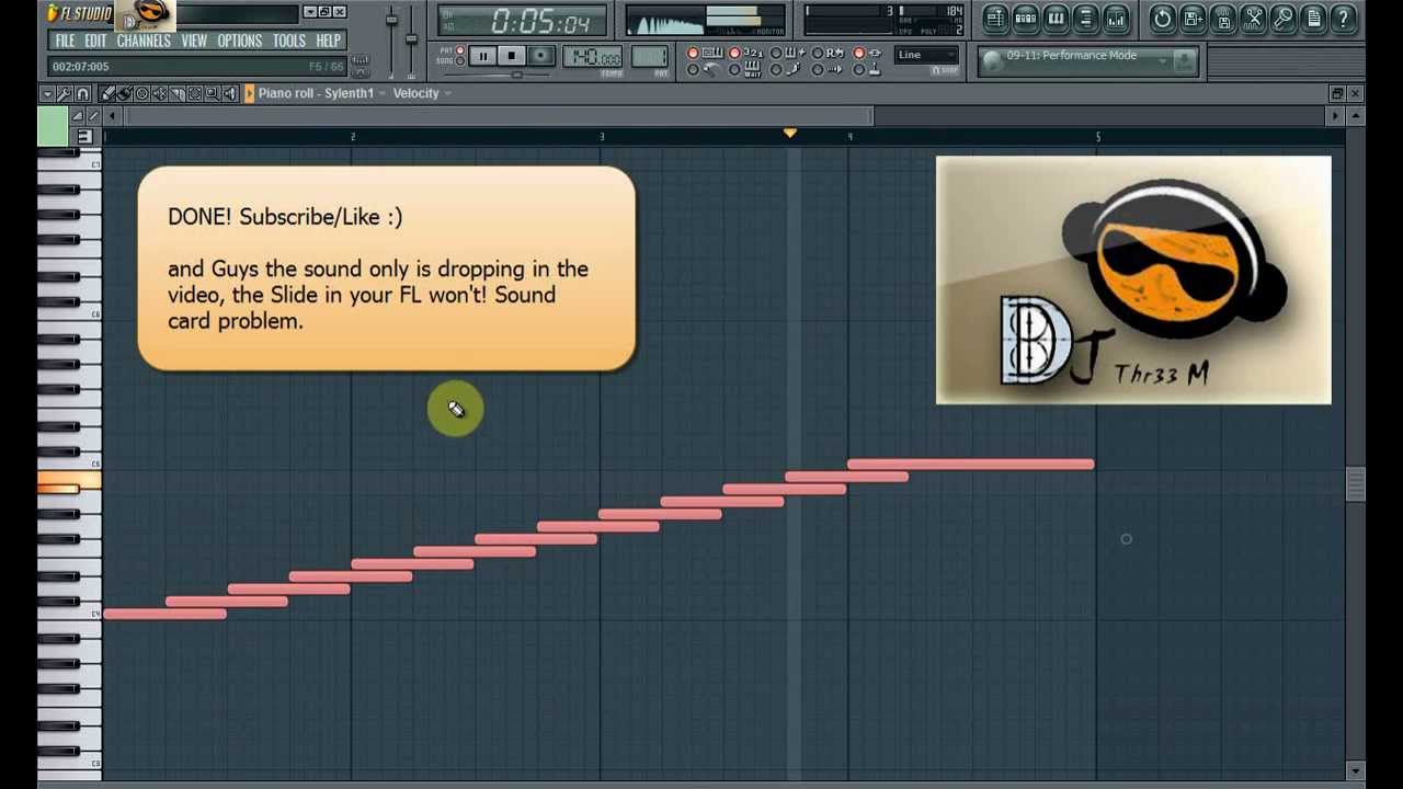 FL Studio 10 how to slide Sylenth1 notes - YouTube