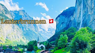 Lauterbrunnen Walking Video [4K] , a fairytale village in Switzerland | Lauterbrunnen walk tour