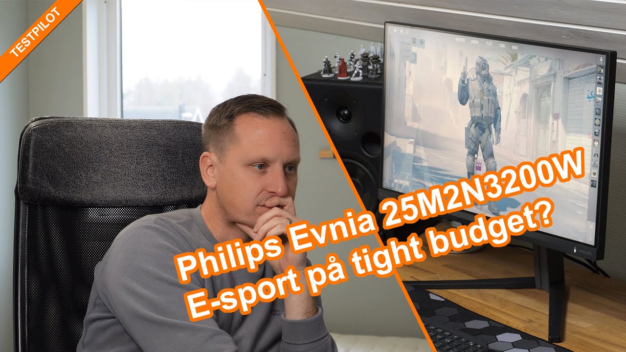 Testpilot: Philips Evnia 25M2N3200W – en riktig bra och billig