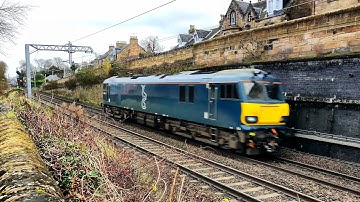 Caledonian Sleeper 92014 Light Engine at Speed