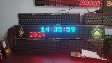 Bel Sekolah Otomatis + Running Text Full Warna lebih Multifungsi dan bagus