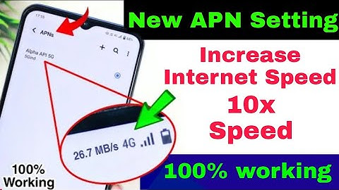 New APN Hidden Setting To increase internet Speed | APN setting To increase 10x Fast Net Speed