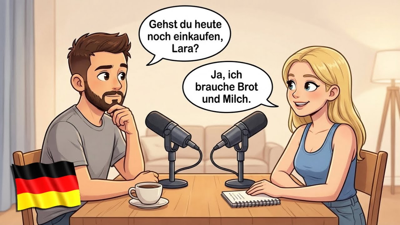 24 Minuten grundlegende deutsche Gespräche, die jeder kennen sollte | A1–A2 Dialoge