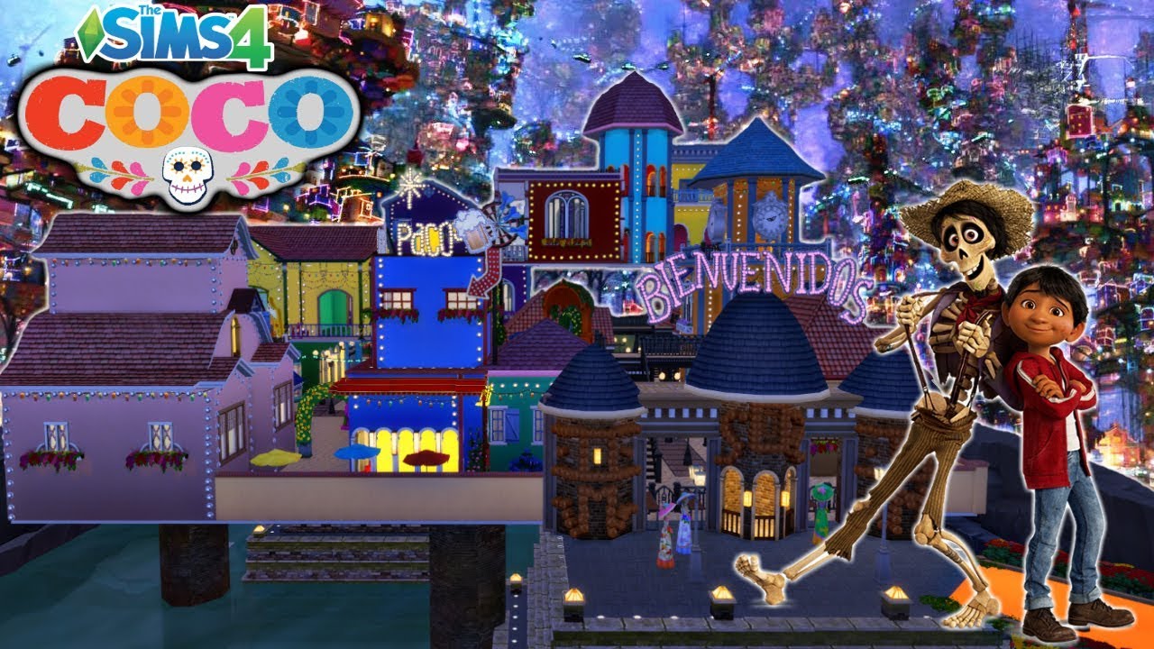 Sims 4: Coco, Land of the dead- Speed Build - YouTube