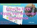 Excel ile KVKK - Kişisel Veri Envanteri Hazırlama