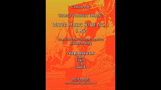 Handel - Water Music Suite No. 1 - 5. Air (for String Quartet)