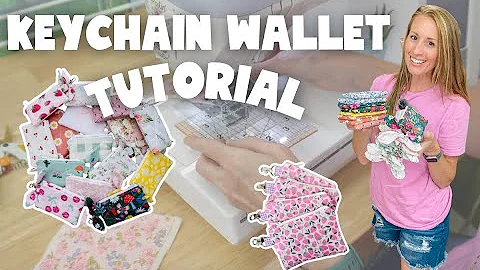 🍒Sewing quilted keychain wallet tutorial✂️step by step, beginner friendly