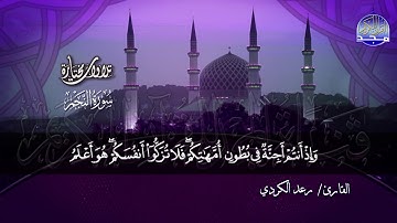 ما تيسر من سورة النجم | تحبيرية رائعة بصوت القارئ الرائع : رعد الكردي | من مختارات المجد HD