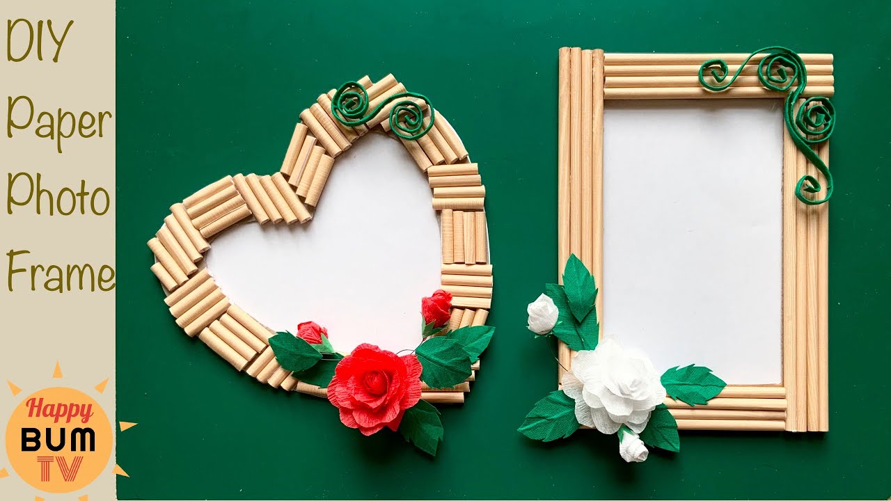 HOW TO MAKE PICTURE FRAMES OUT OF PAPER