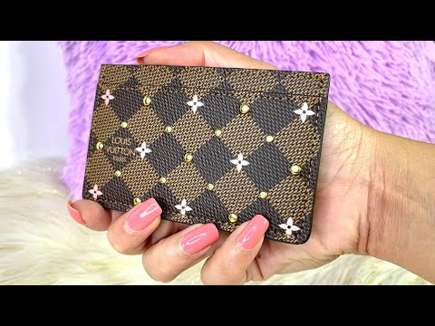 Louis Vuitton SPECIAL Limited STUDS Collection CARD Holder Damier