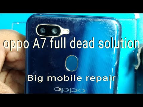 oppo A7 NOT power on fix, oppo a7 dead problem fix, oppo a7 full short problem solution.