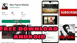 How to download Max payne game for android||| screenshot 4