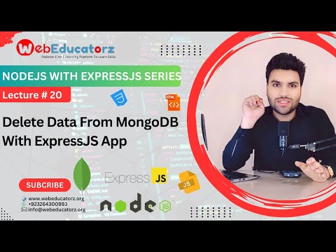 🔴 # 20 Delete Data From MongoDB With ExpressJS Ap  - NodeJS With ExpressJS In Hindi - Asad Mukhtar