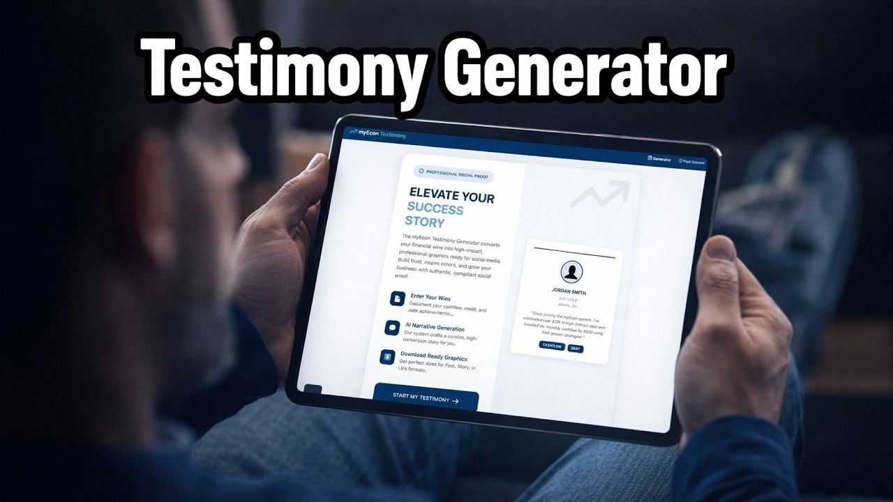 Testimony Generator myEcon Testimony Generator - YouTube