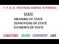 The State - Meaning, Definition & Elements