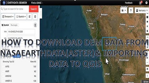 HOW TO DOWNLOAD DEM DATA FROM NASA EARTHDATA AND IMPORT INTO QGIS//DEM//NASA#qgis #tutorial