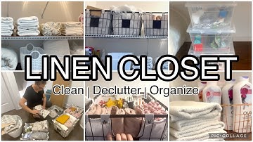 ✨NEW✨CLEAN, DECLUTTER & ORGANIZE THE LINEN CLOSET | LINEN CLOSET CLEAN OUT 2022 | ORGANIZATION