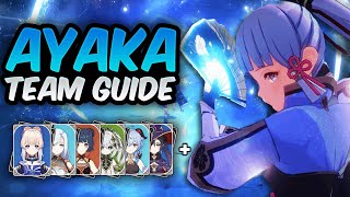 The BEST AYAKA Teams in Genshin Impact | Freeze, Melt, Fridge and more! (Ayaka team guide)