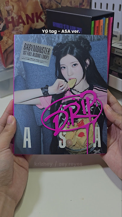 Unboxing Babymonster's 1st full album (Drip)  |  YG tag - Asa ver. @BABYMONSTER #kpop #monstiez
