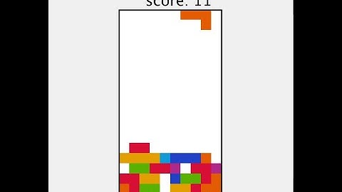 A.I. Learns to Play Tetris