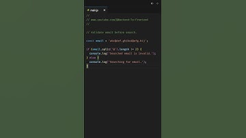 JavaScript | Validate email before search