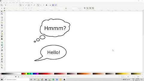 Creating word bubbles in Inkscape 1.0