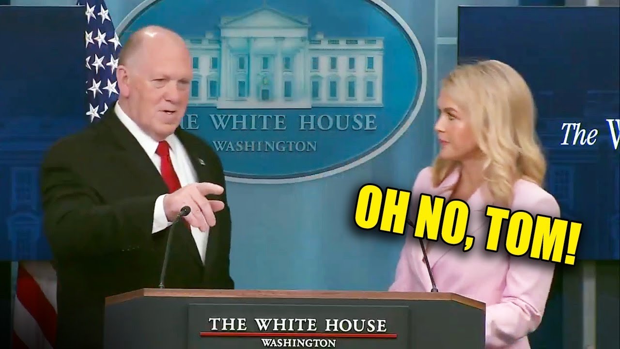 Watch Leavitt VISIBLY PANIC as Tom Homan F***S IT ALL UP!