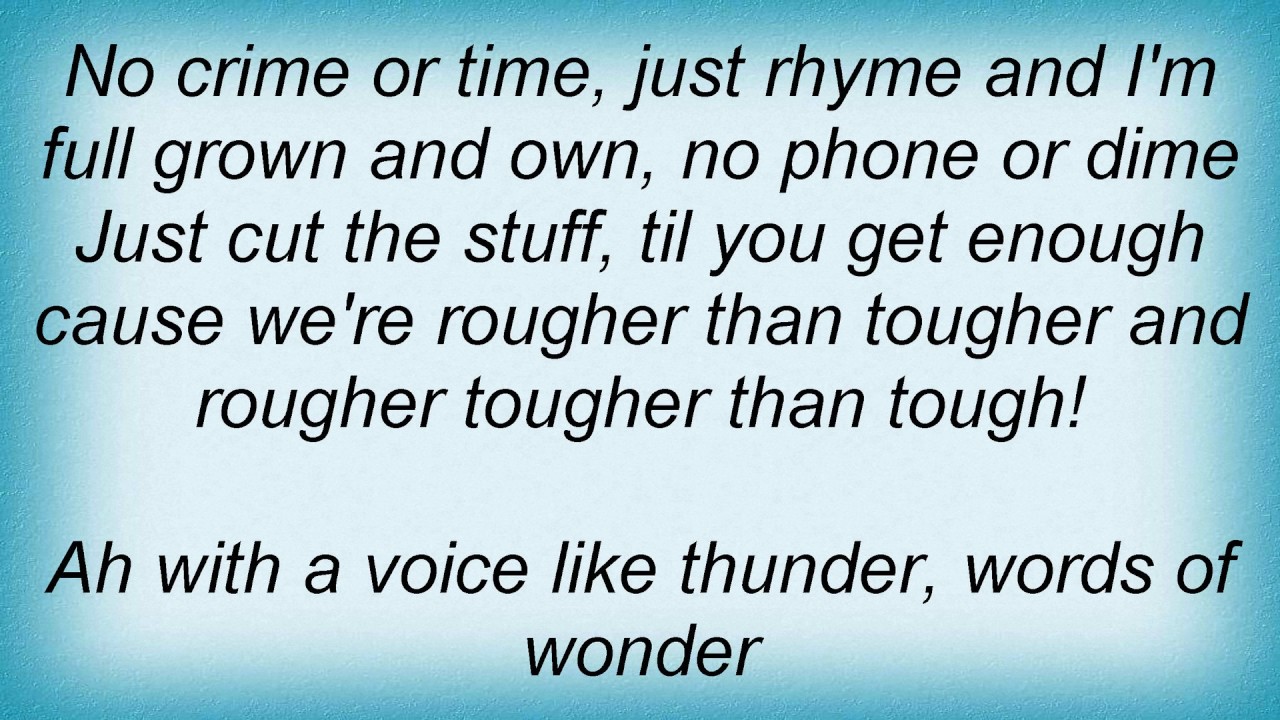 Rund.m.c. Tougher Than Leather Lyrics YouTube